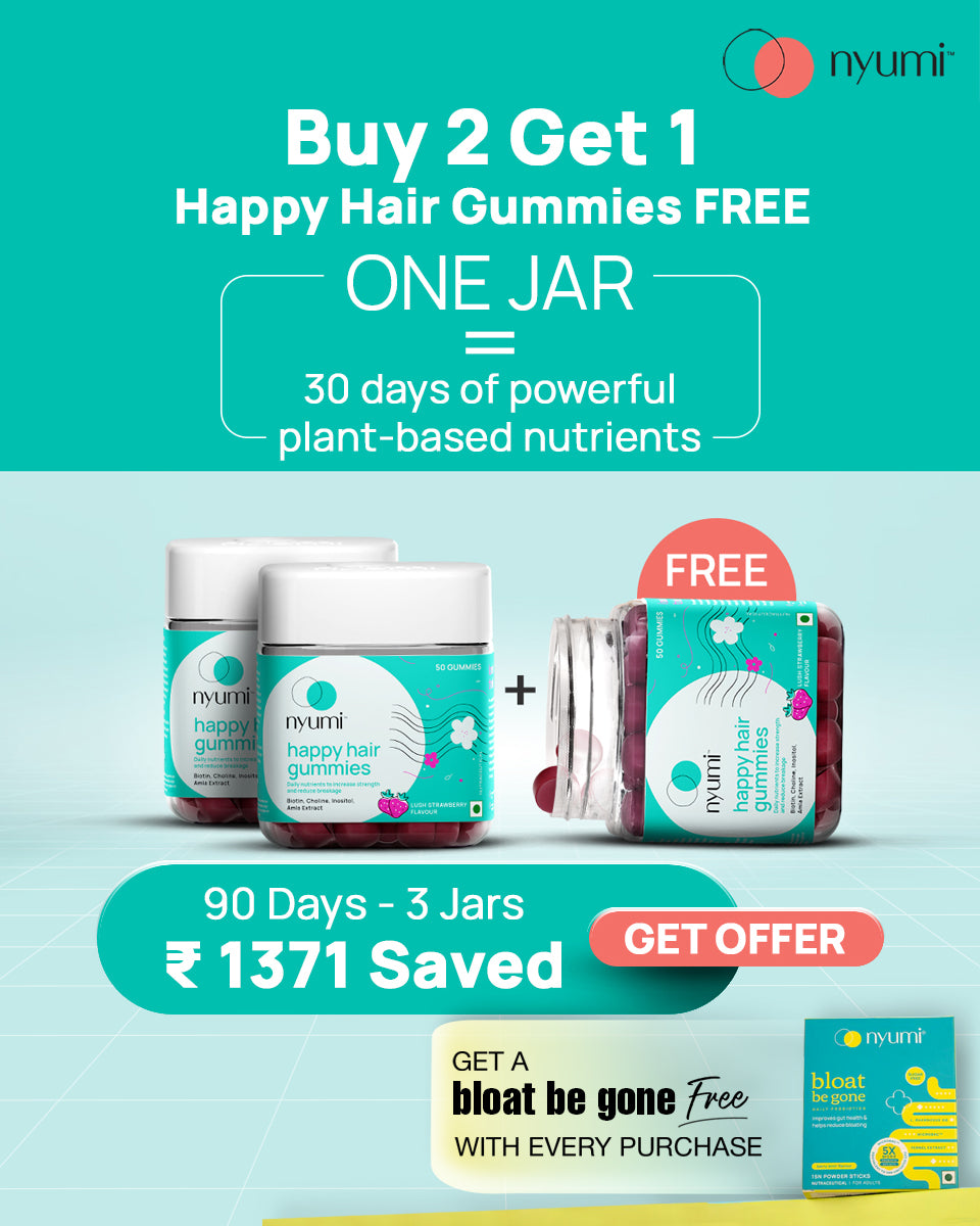 Happy Hair Gummies (Free Bloat be Gone)